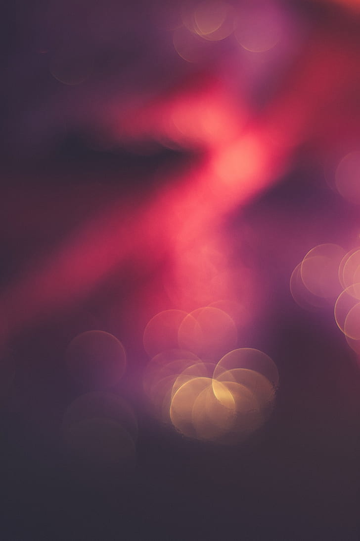 728x1092 HD wallpaper: bokeh, light, blur, abstraction, color, effect