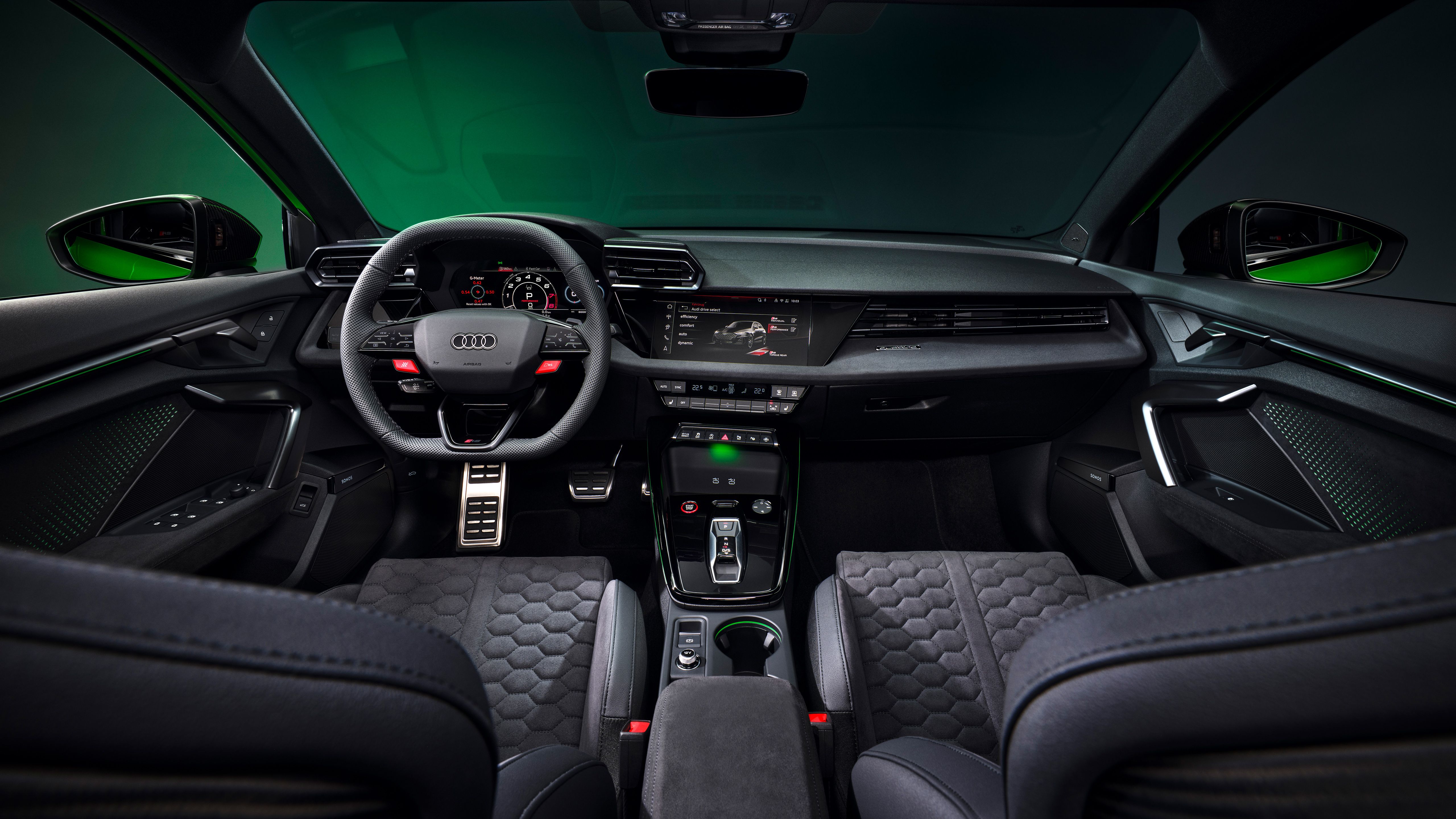 5120x2880 Audi RS 3 Sportback 2024 Interior Wallpaper Car Wallpaper