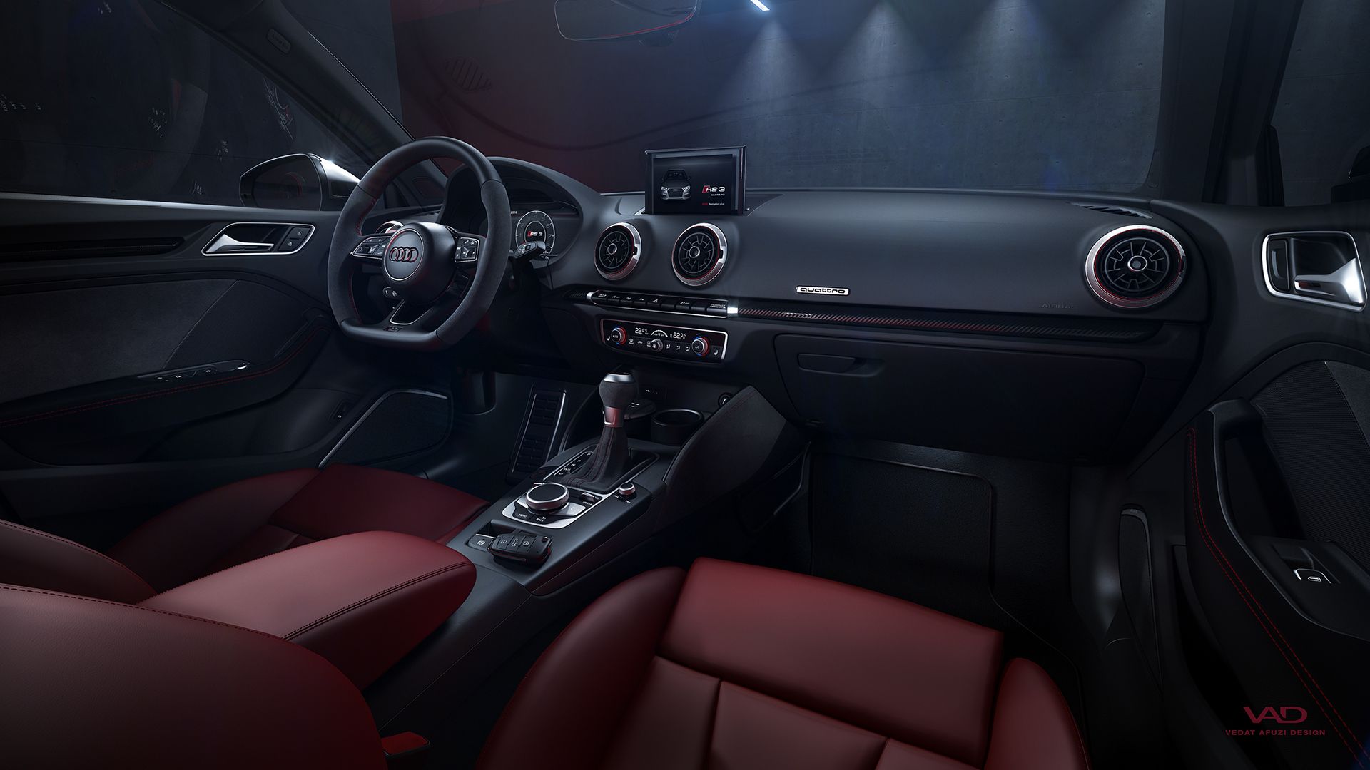1920x1080 Audi RS3 Sedan Interior (1). Image - Behance