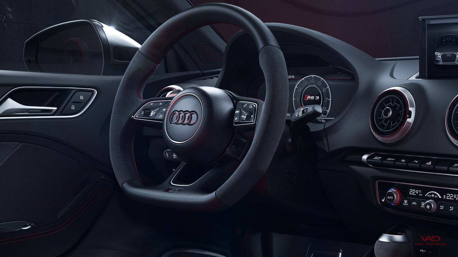 1920x1080 Audi RS3 Sedan Interior (2). Image - Behance