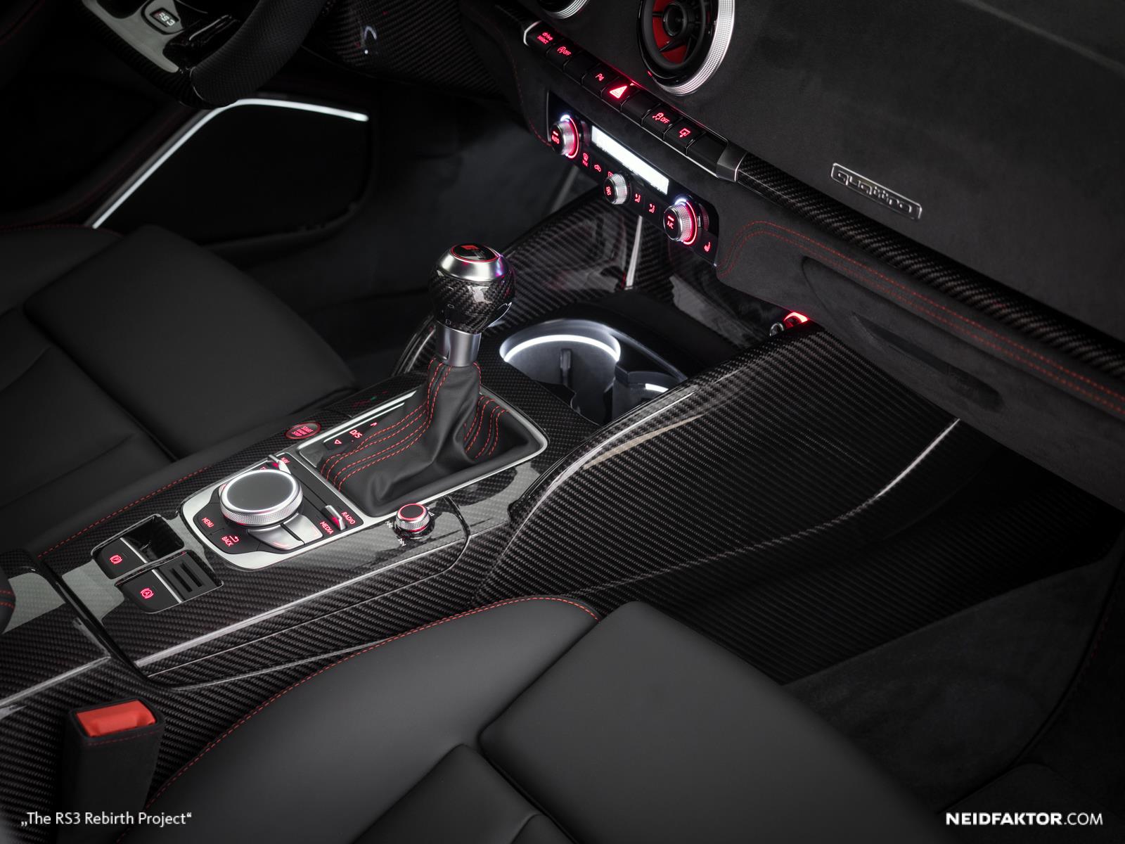 1600x1200 New Audi RS3 Gets Carbon Fiber and Alcantara Interior from Neidfaktor