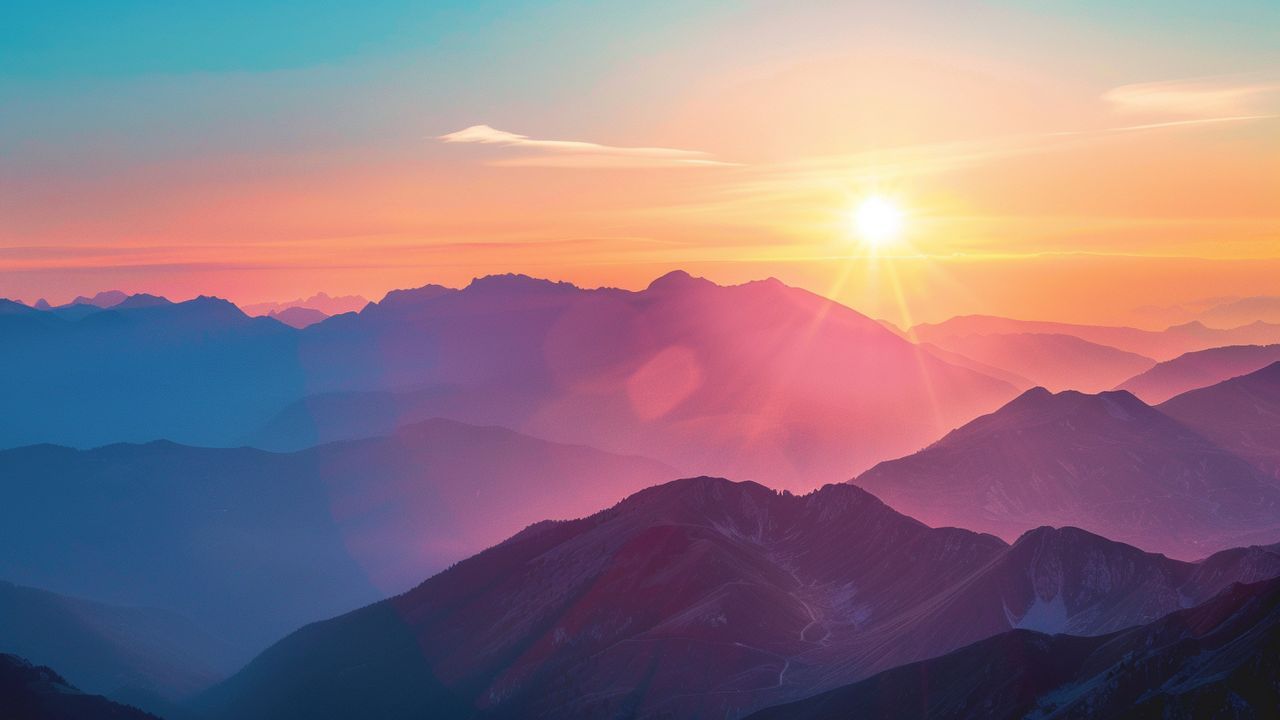 1280x720 Sunset Wallpaper 4K, Nature