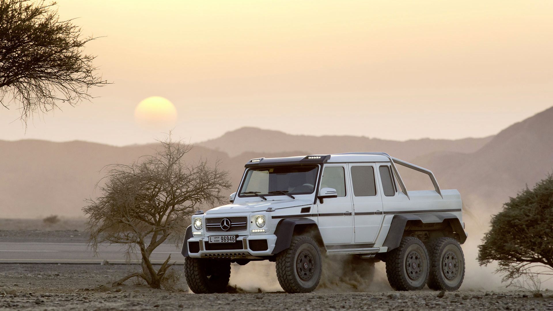 1920x1080 Wallpaper Landscape, Mercedes Benz, SUV, AMG, G 6x6 For Mobile And Desktop, Section Mercedes, Resolution 1920x1080