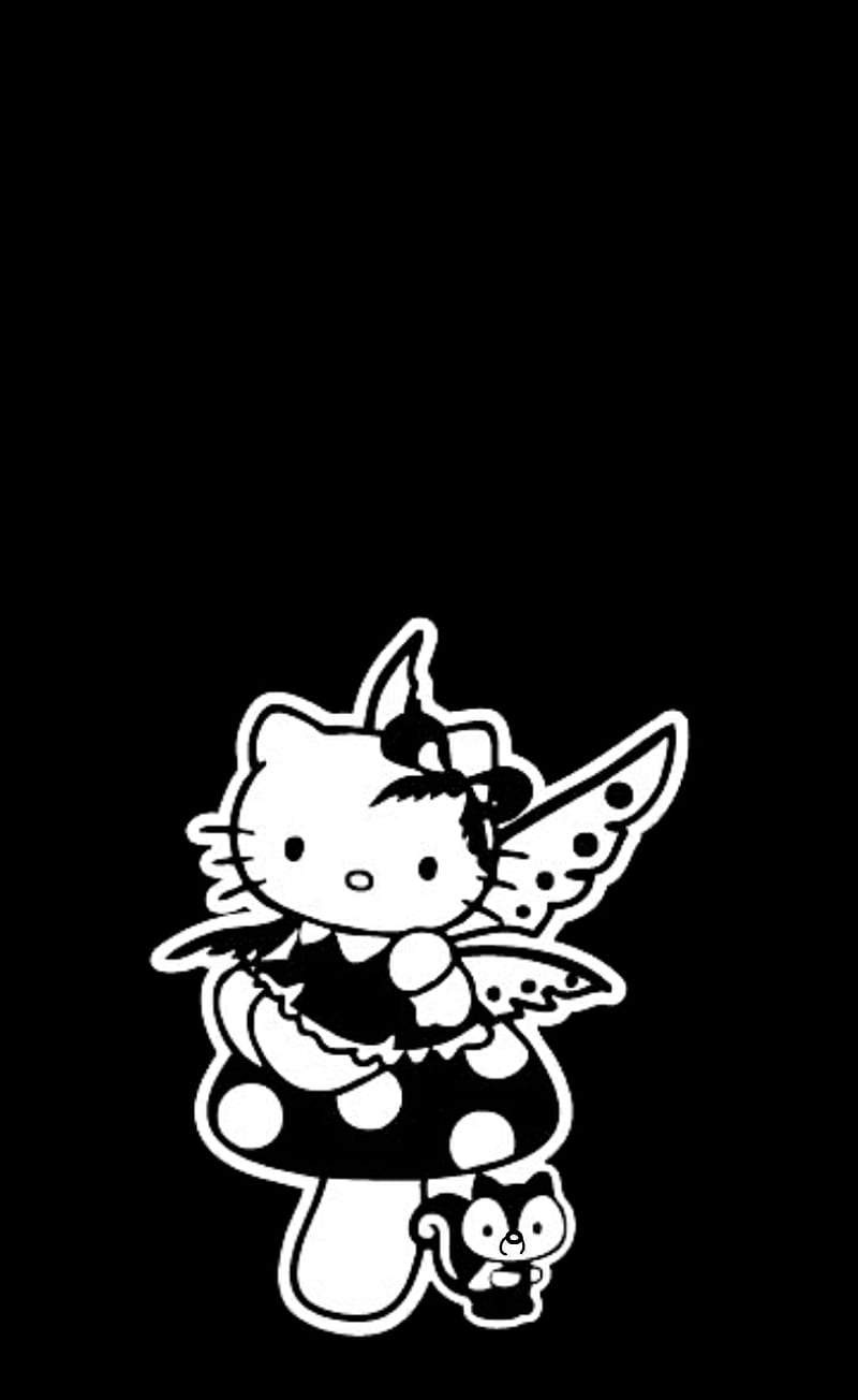 800x1304 HD goth hello kitty wallpaper