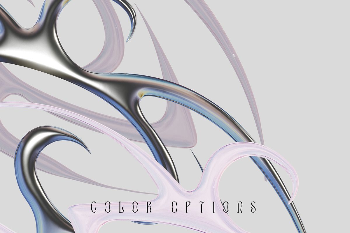 1200x800 3D Metallic Tribal metal y2k, an Object Graphic by ana & yvy