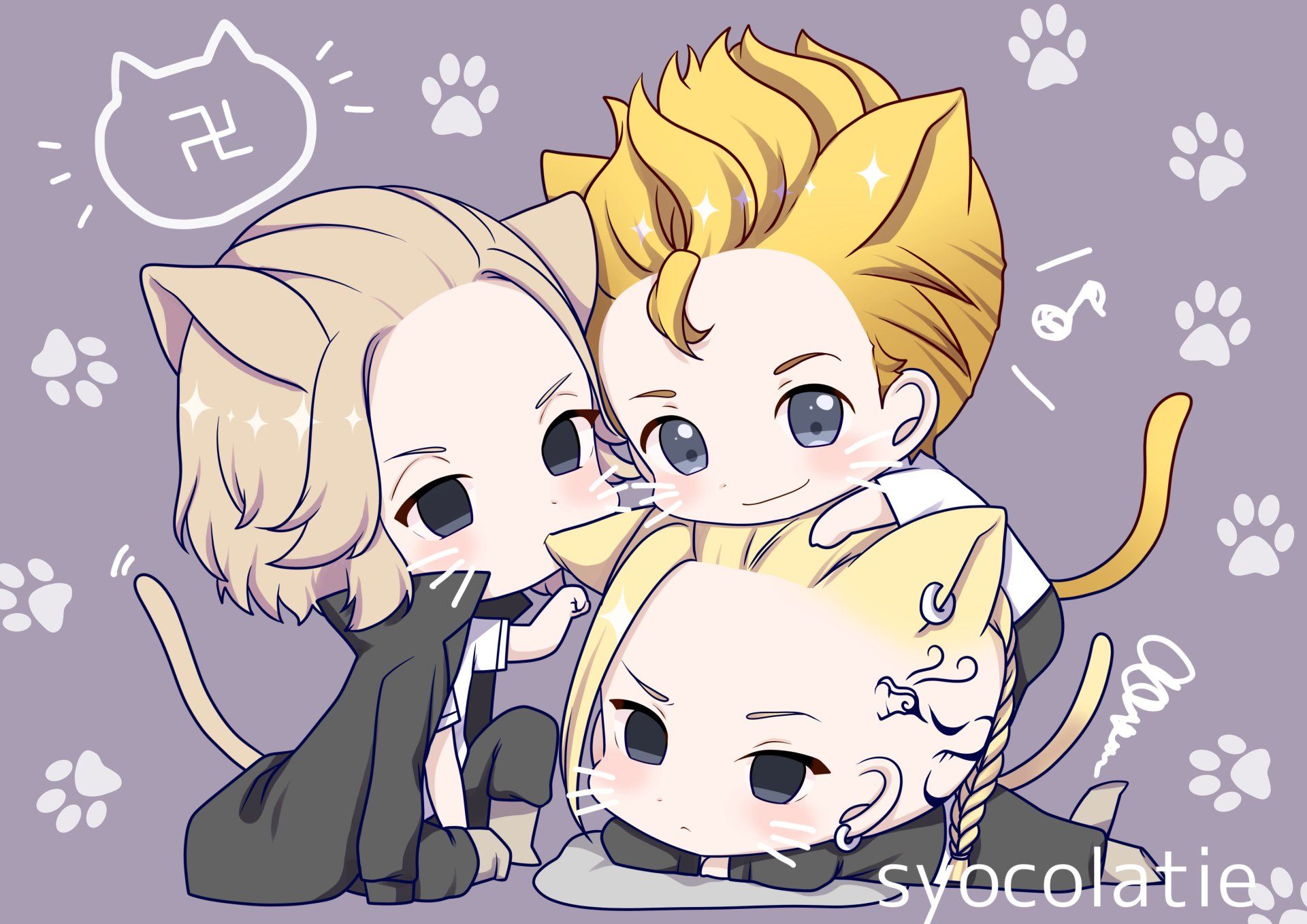 1920x1358 Tokyo Revengers Chibi Crew: Mikey, Ken, & Takemichi 4K Ultra HD Wallpaper