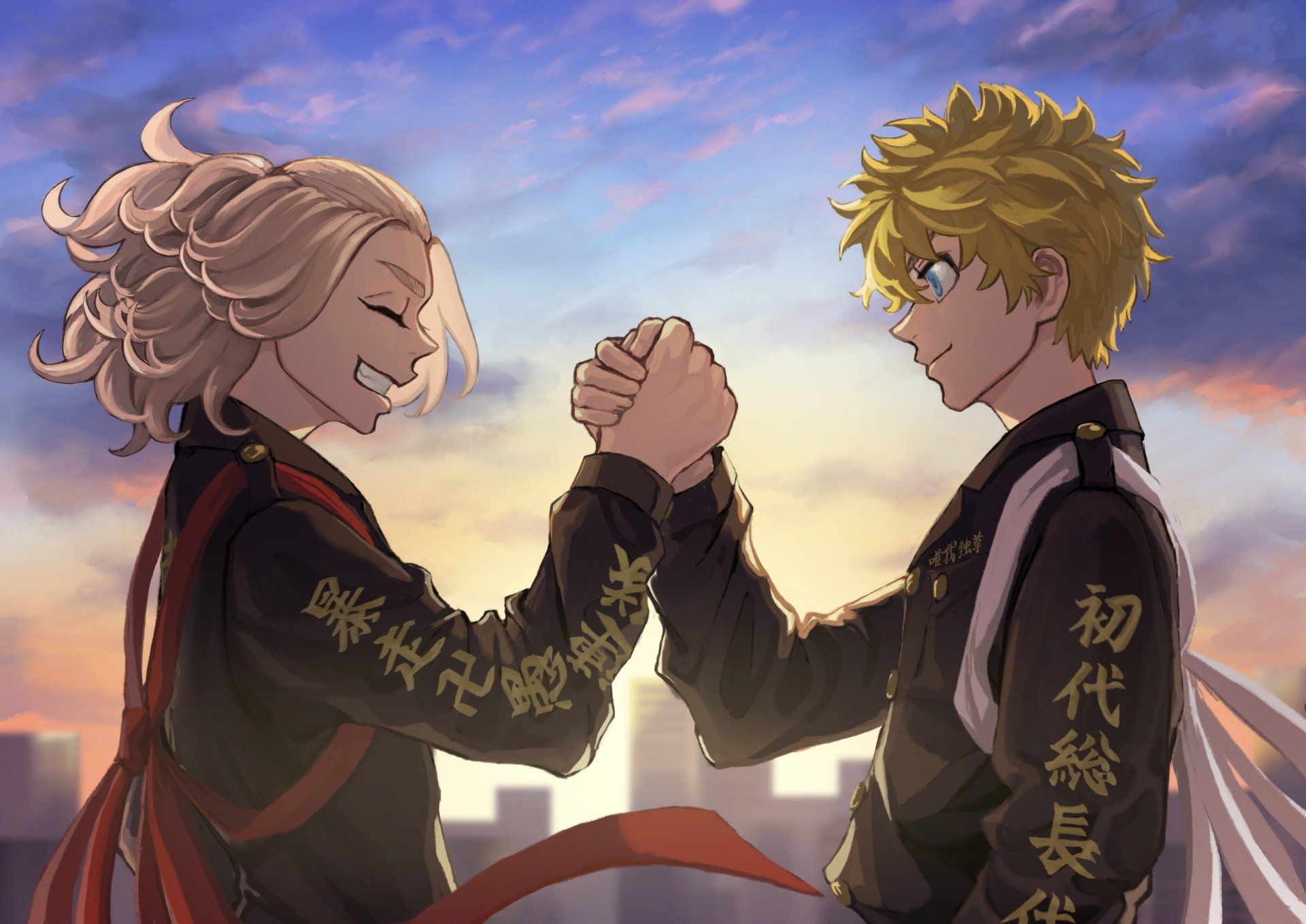 1920x1358 Tokyo Revengers 4K Ultra HD: Takemichi & Mikey United at Sunset by キウイx2894