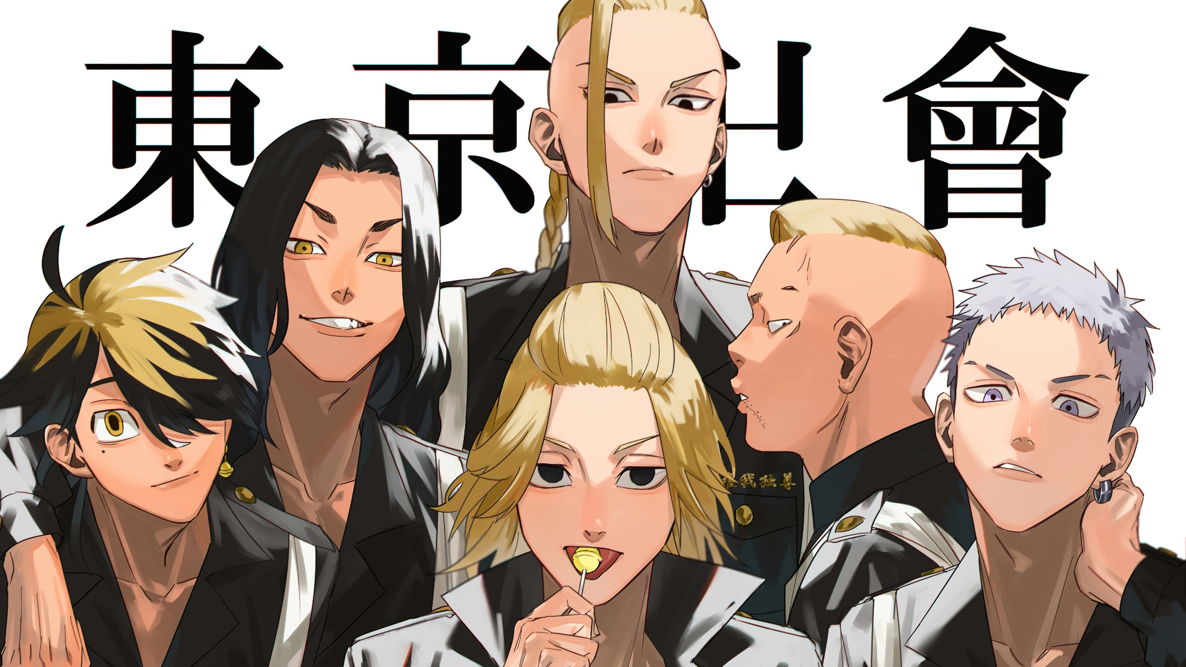 3840x2160 Members of Tokyo Revengers Anime Wallpaper 4K for Desktop