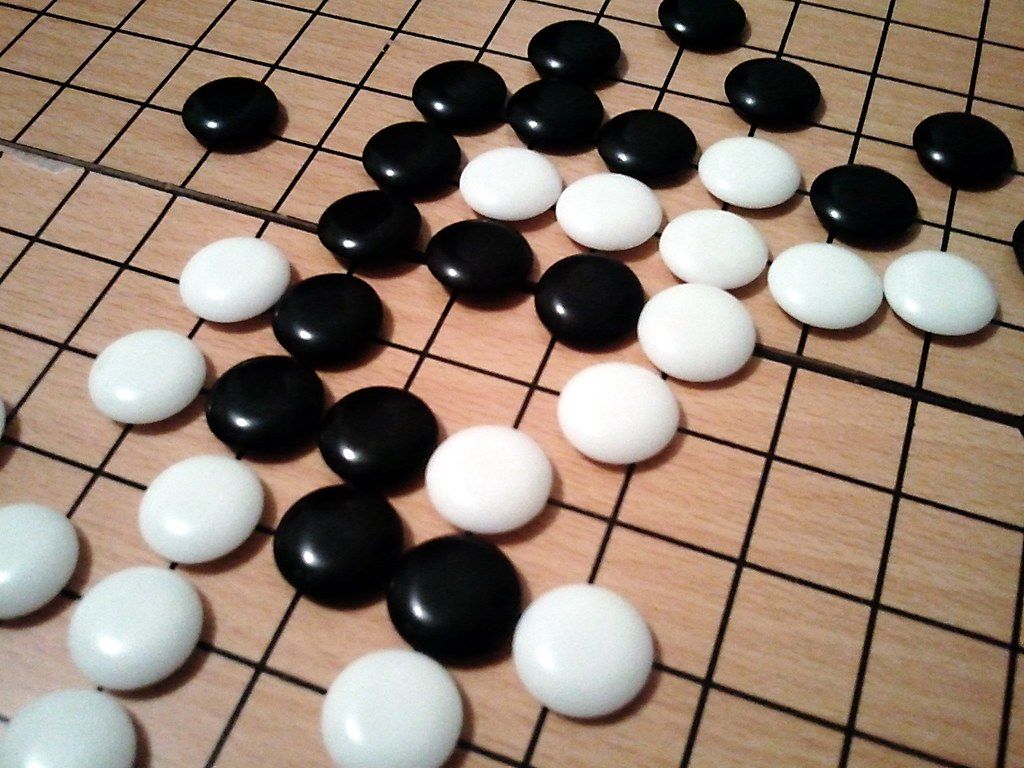 1024x768 Go Board Game. The board game Go Picture taken using my S