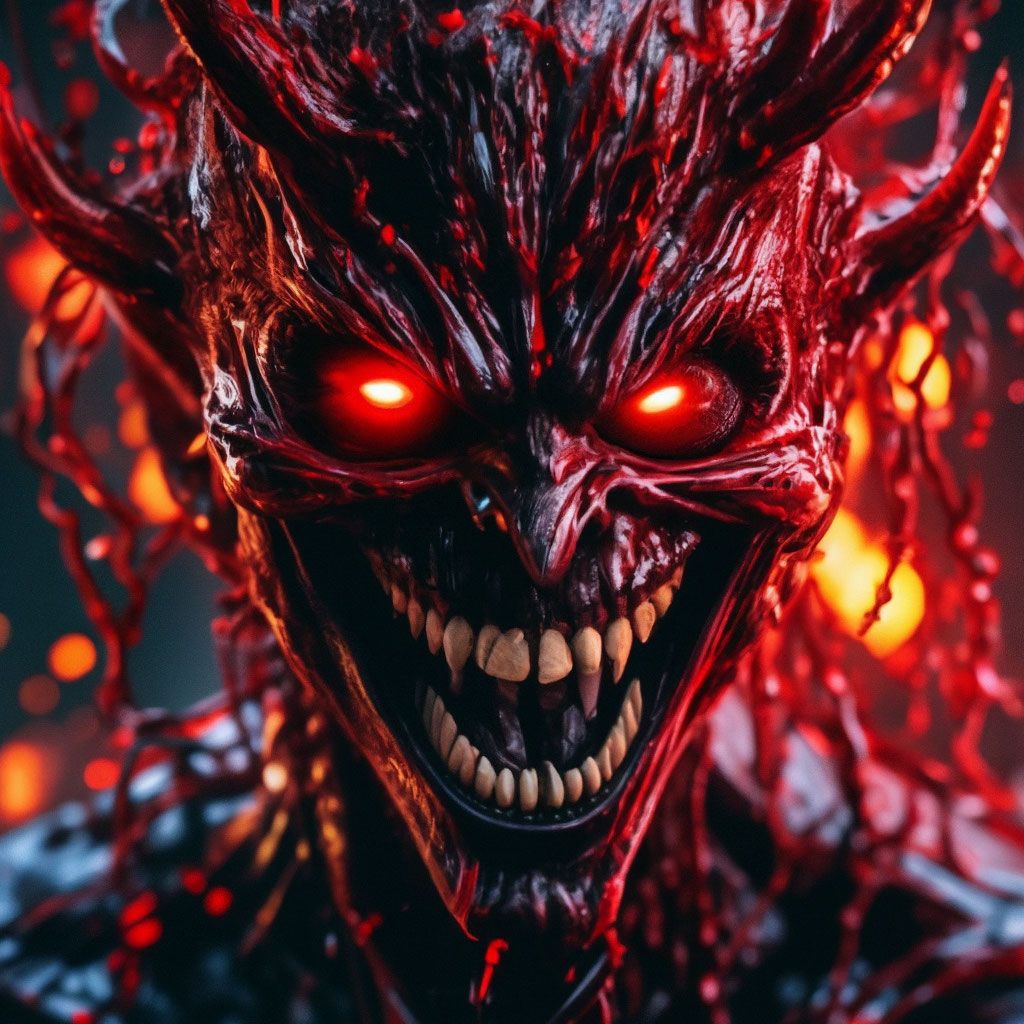 1024x1024 Crazy smile, red demon of hate