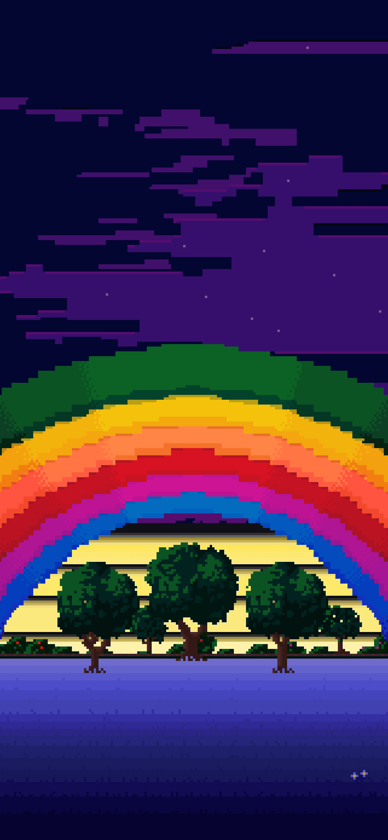1284x2778 Apple Pixel Park (but Night)