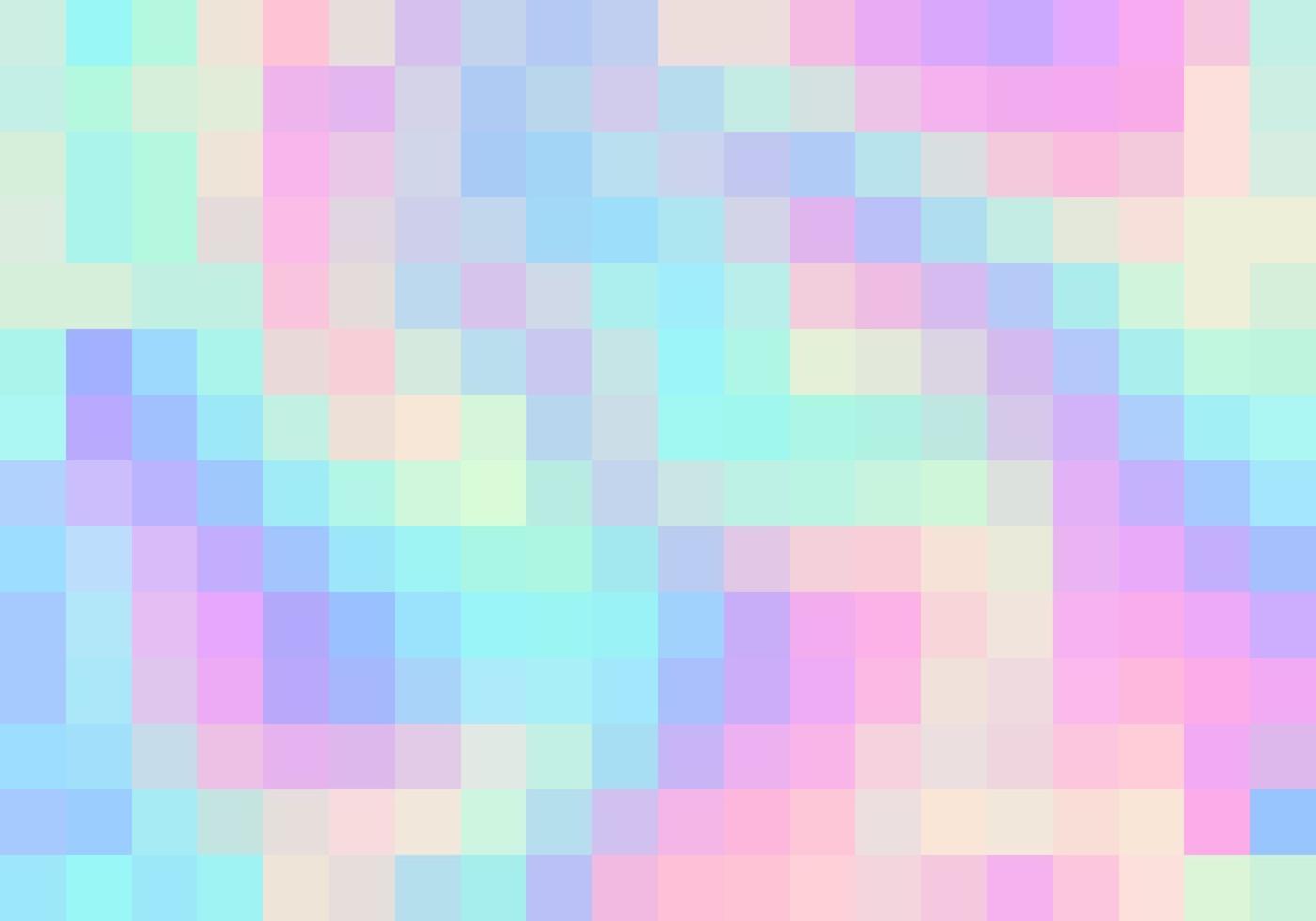 1400x980 Vector seamless abstract rainbow background in pixel style. Colorful pattern in tie dye style
