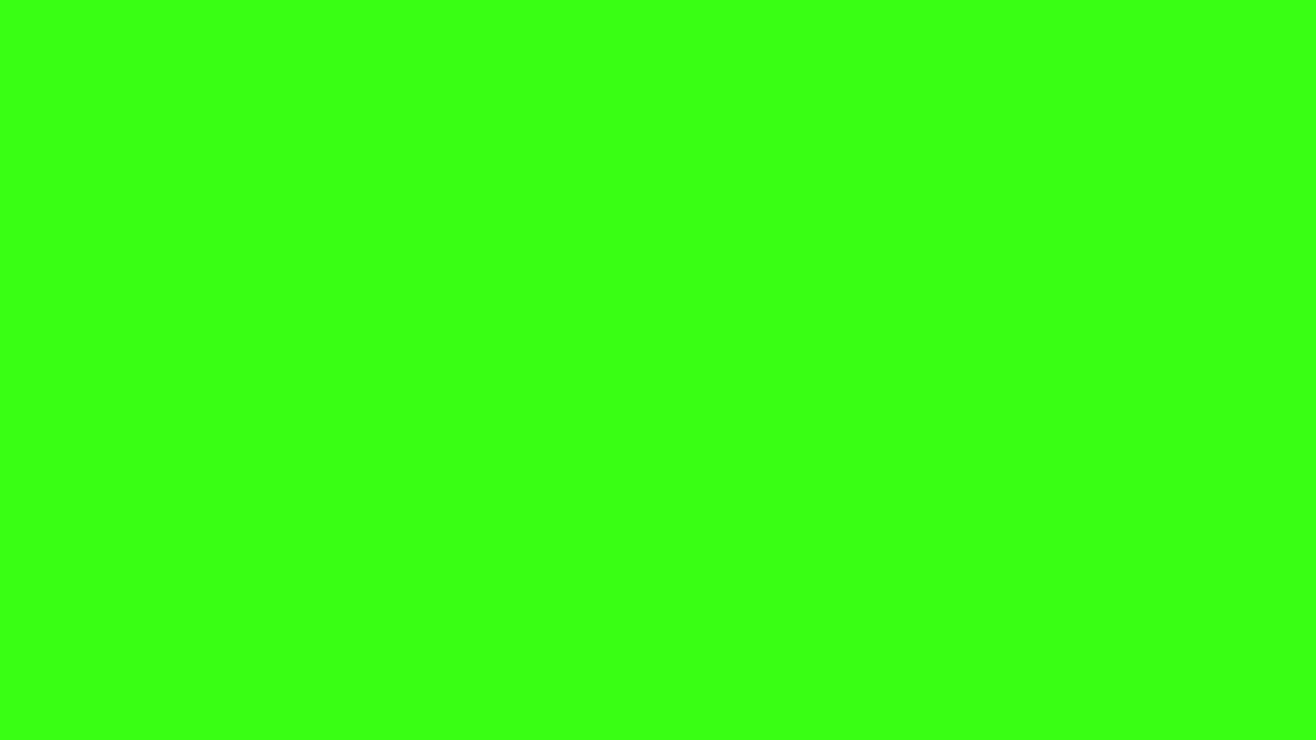 2560x1440 Neon Green Solid Color Background