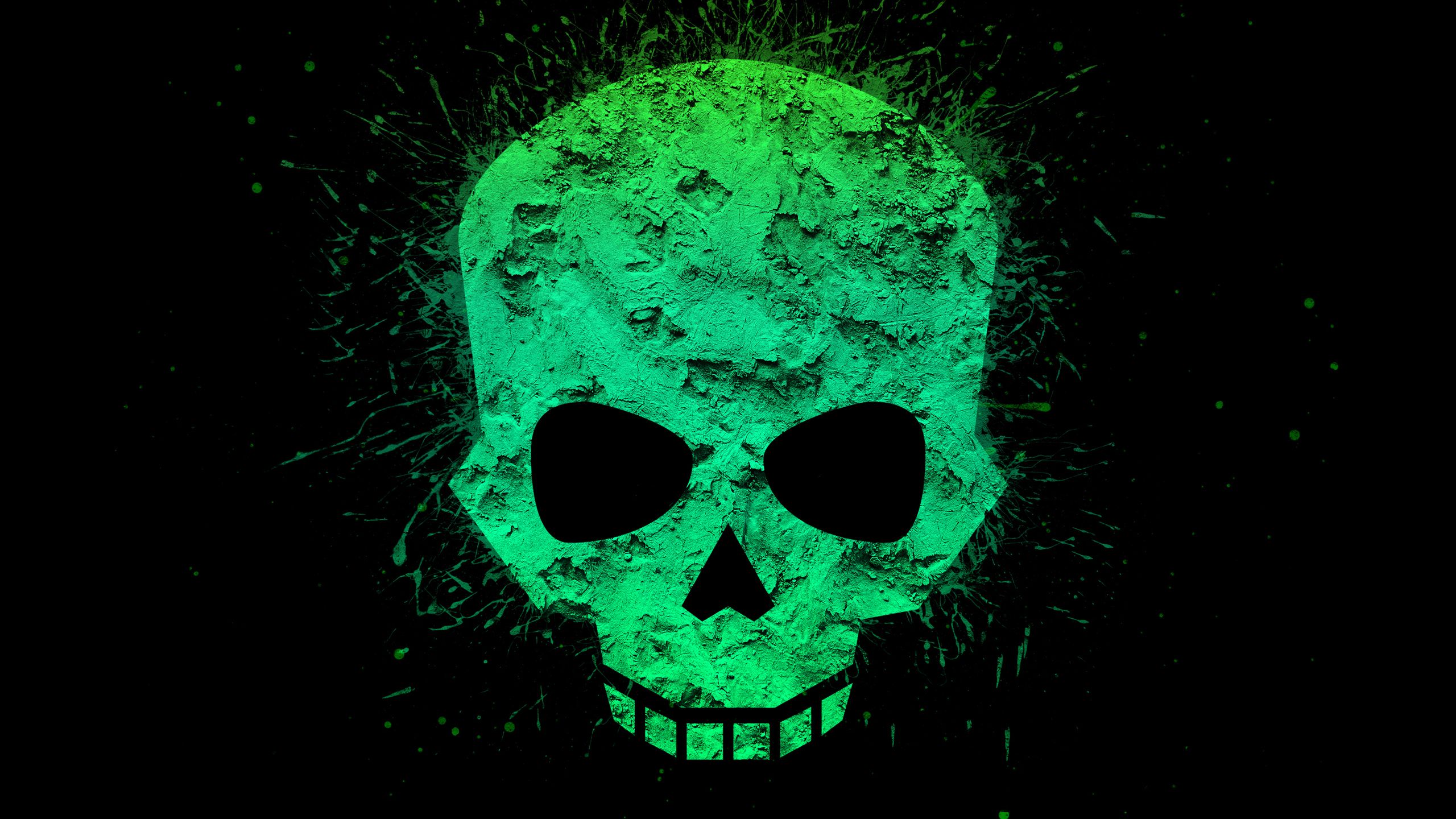 2560x1440 4k Green Gaming Wallpaper