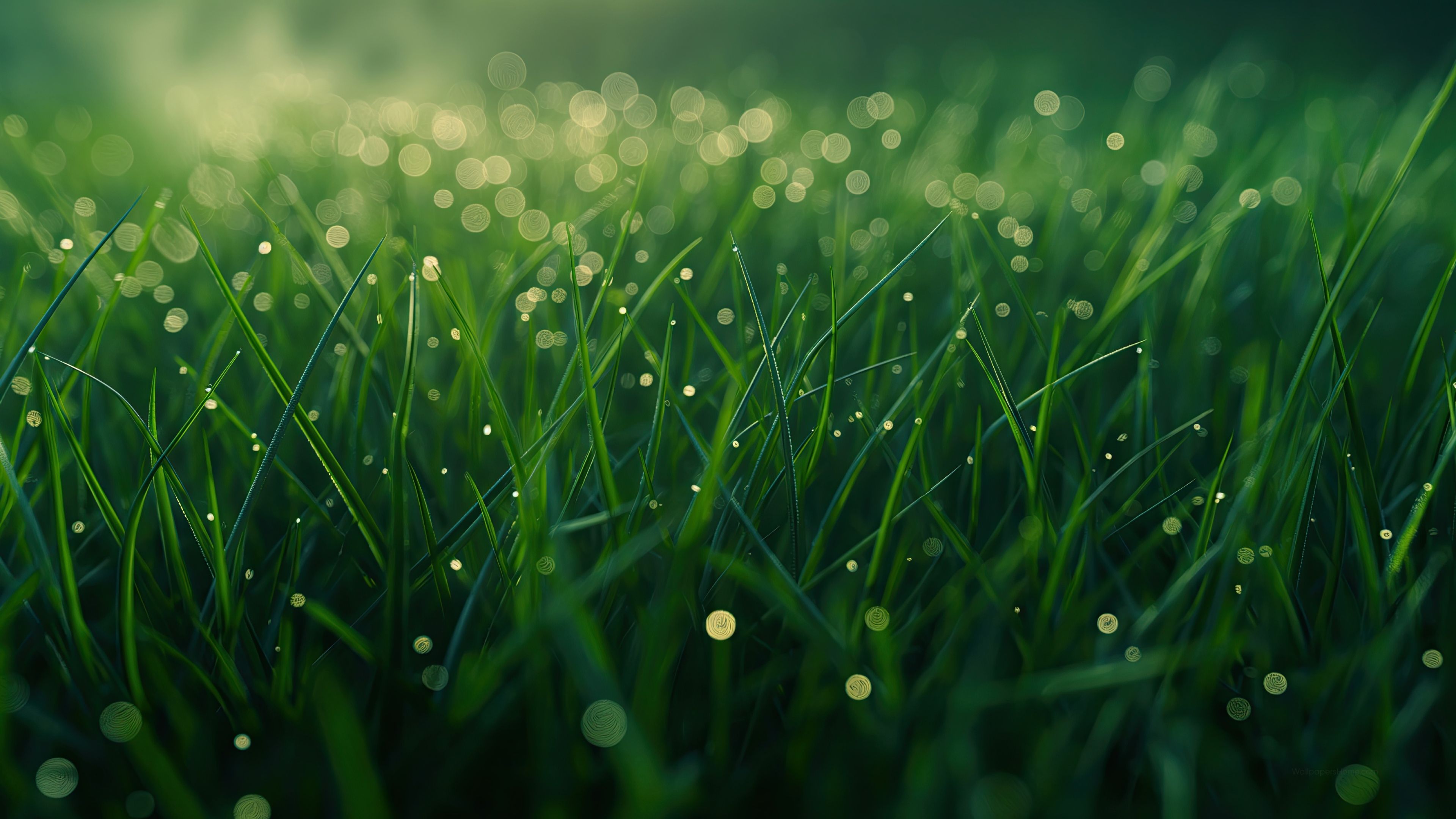3840x2160 Green grass Wallpaper 4K field, Vibrant greenery