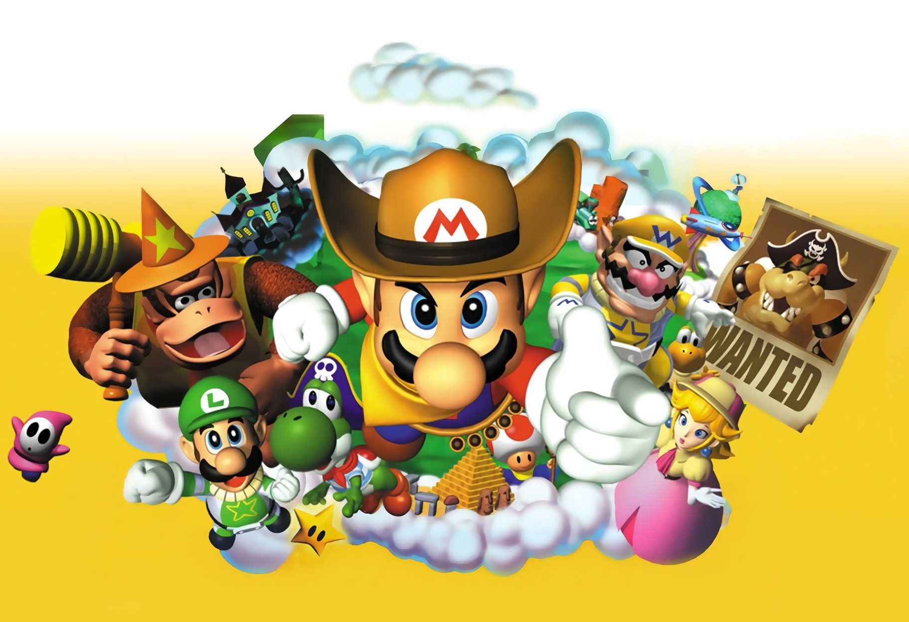 1824x1248 Mario Party 2 64 Poster 13x19