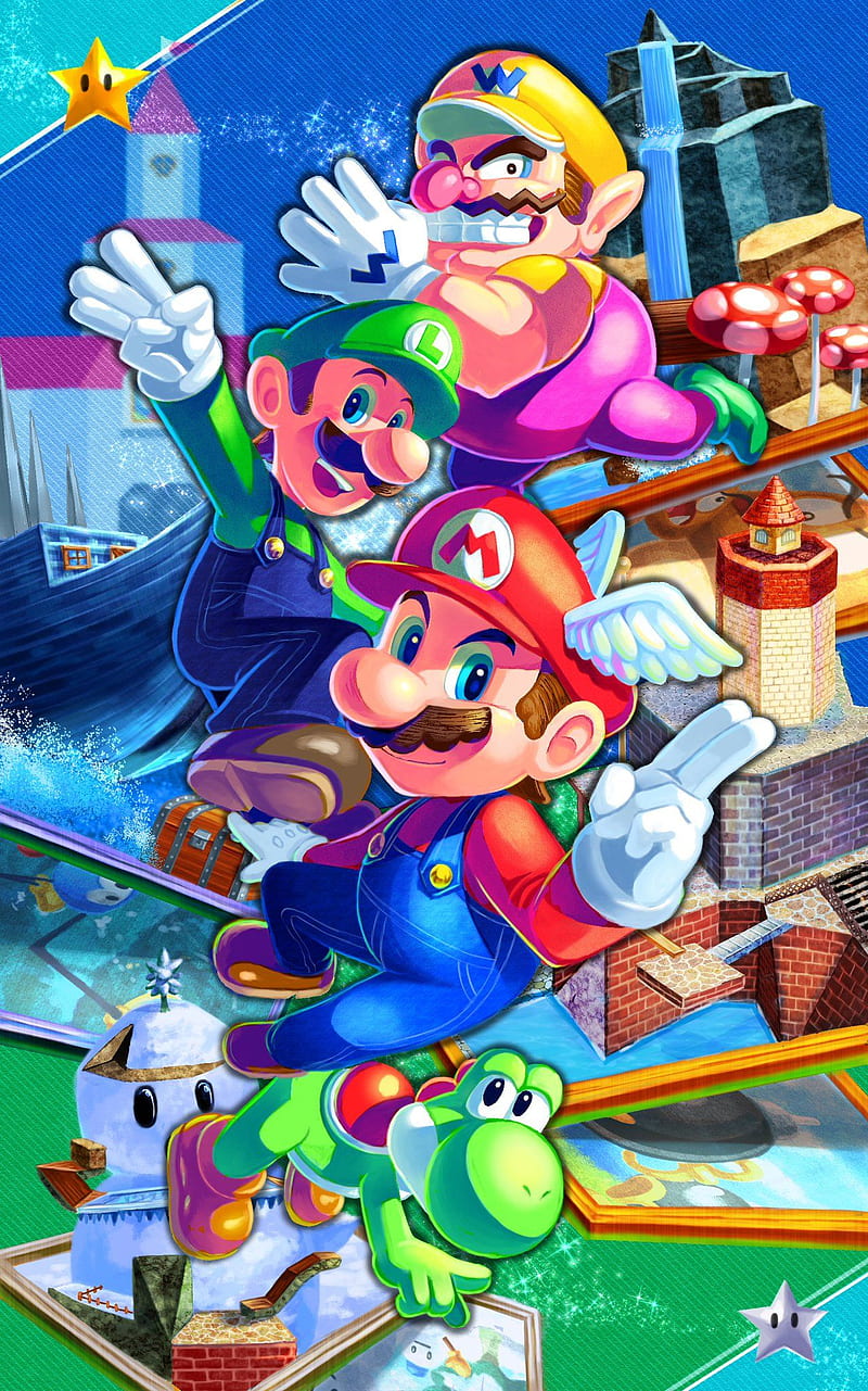 800x1281 HD mario 64 wallpaper