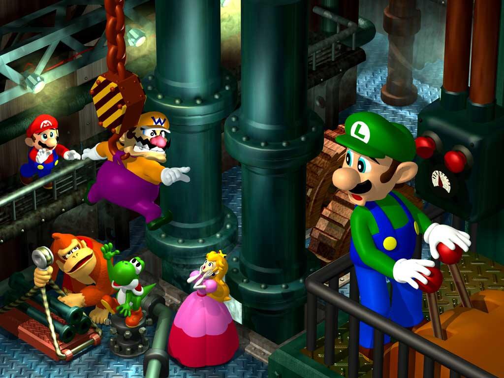 1024x768 The Mario Party 1 title screen. What's a good caption for this photo?