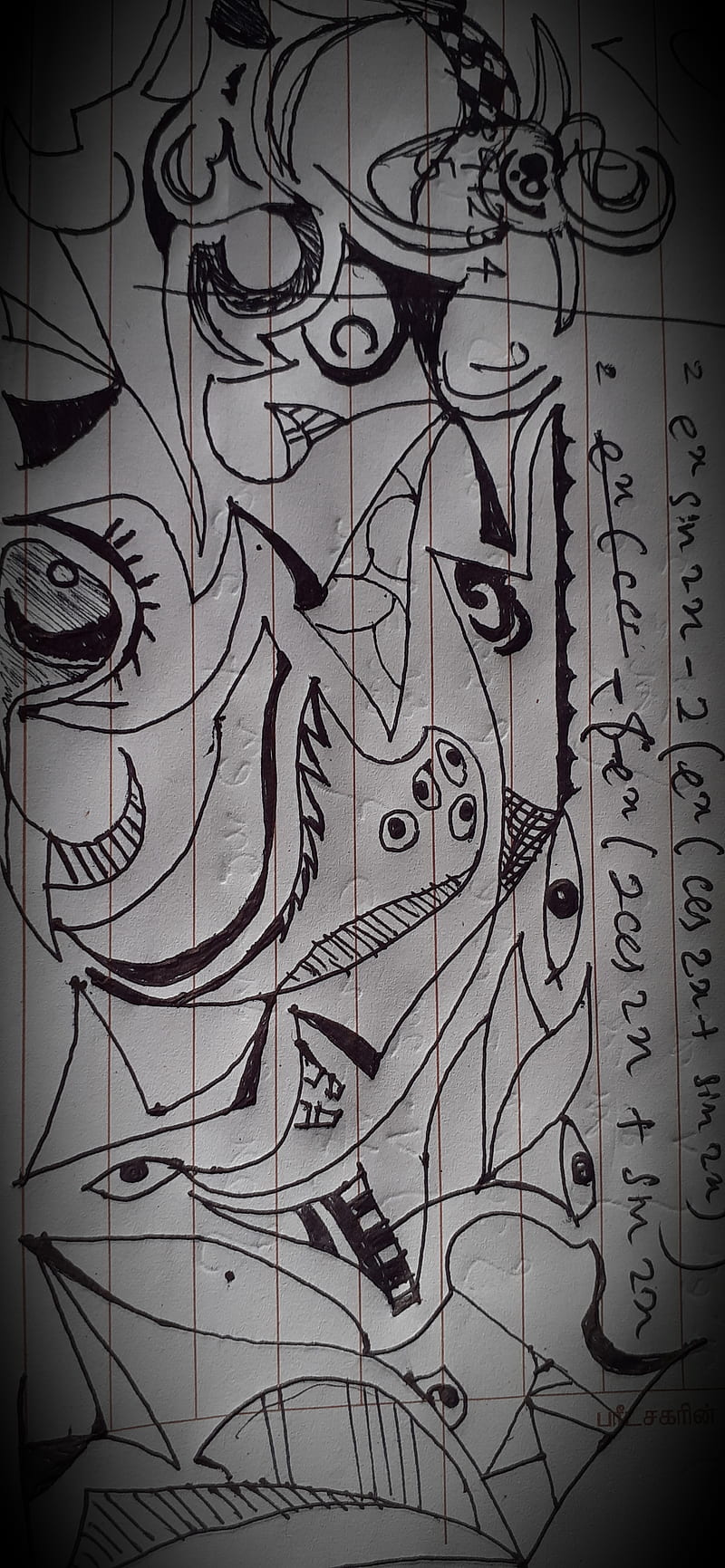 800x1731 Let my stress away, abstract, arts, covid maths, pen, quarantine, sri lanka, HD phone wallpaper