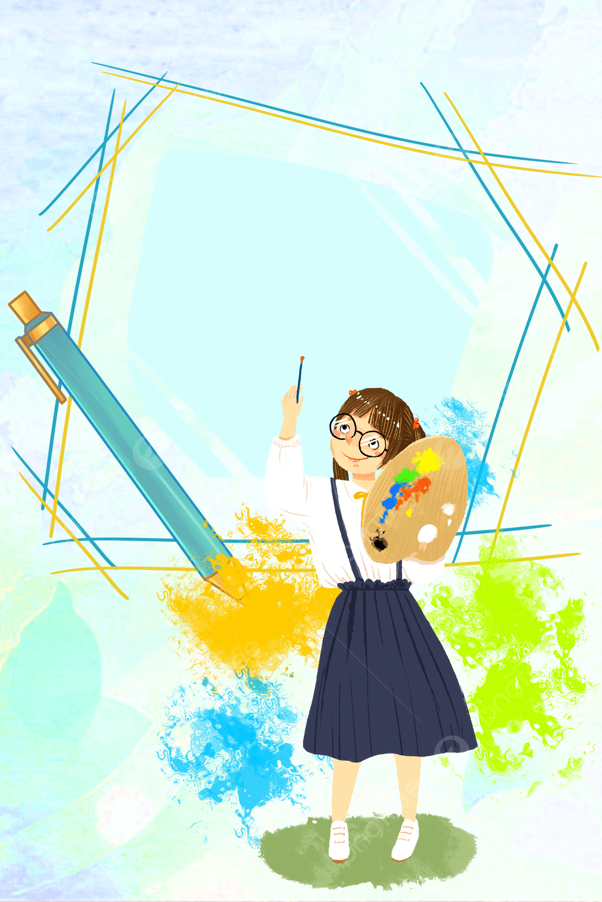 1200x1799 Summer Art Painting And Painting Class Background Wallpaper Image For Free Download