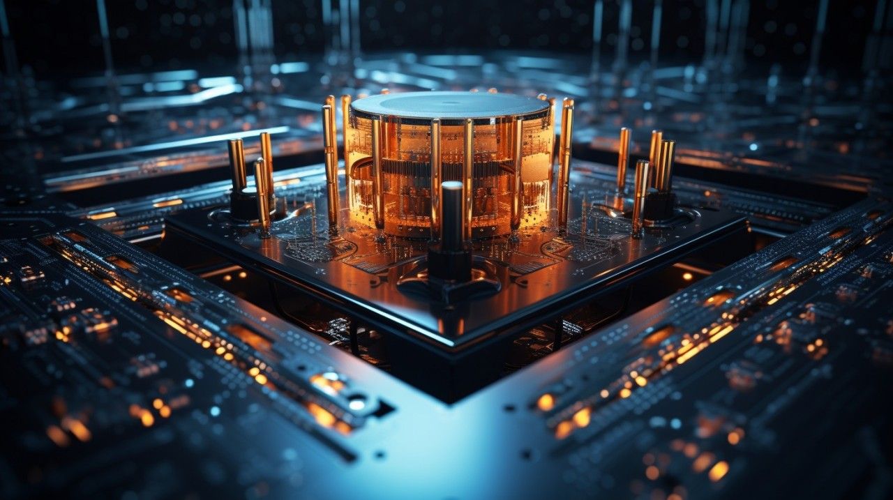 1280x717 Title: Quantum Computing's Quantum Leap: Transforming AI Generation and Cybersecurity