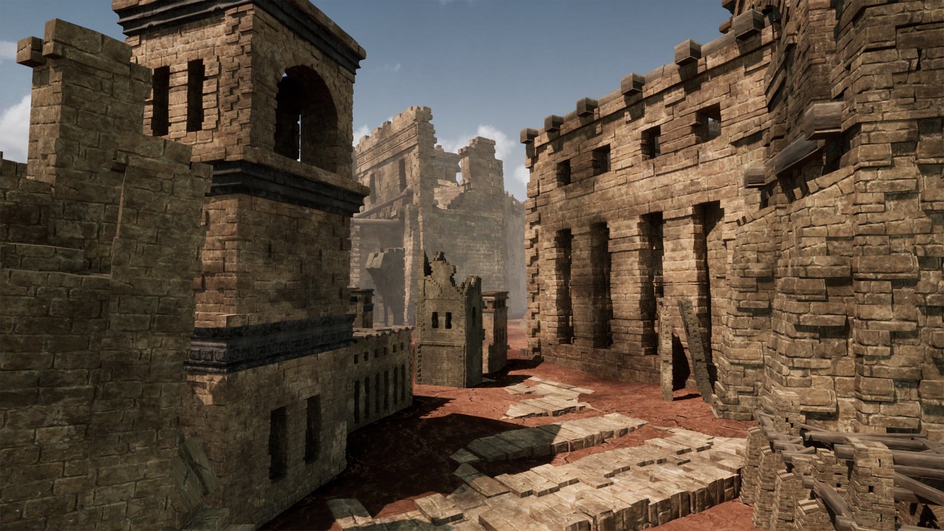 1920x1080 Ancient Town Ruins in Props