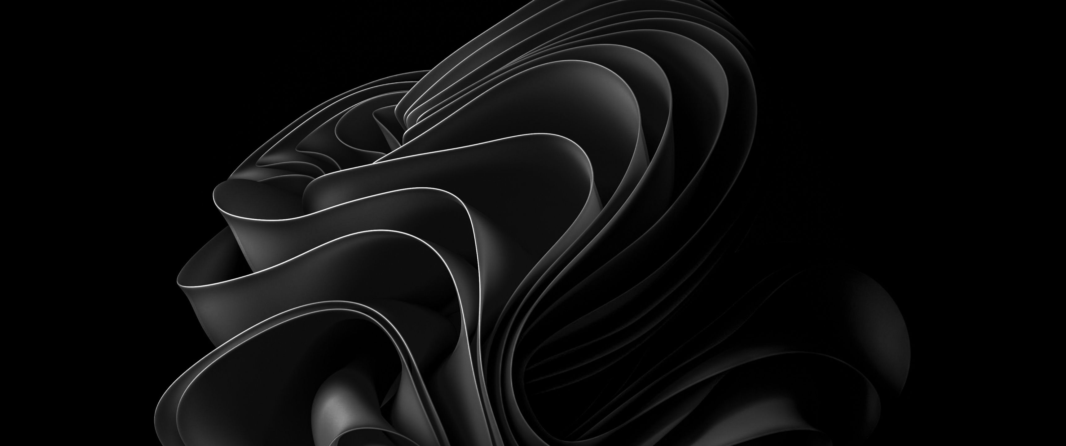 3440x1440 Black Wallpaper