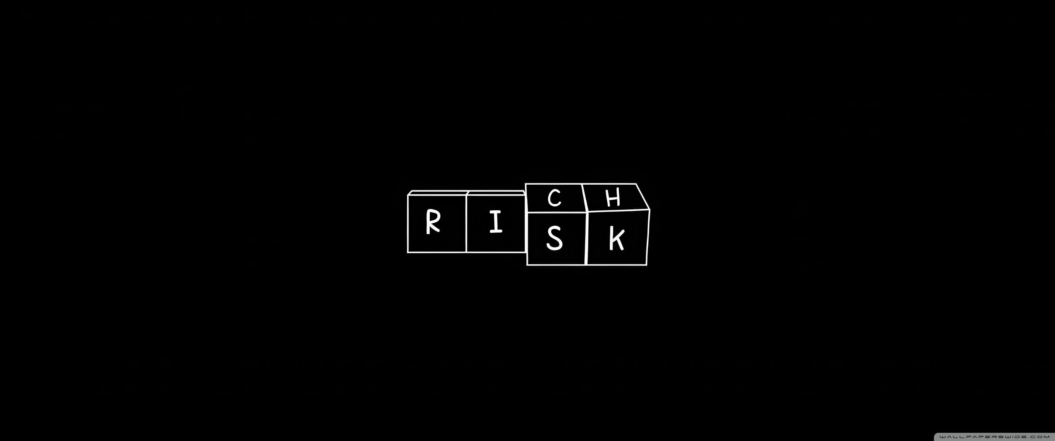 3440x1440 Risk, Black Background 4K UHD Wallpaper for UltraHD Desktop and TV : Widescreen and UltraWide Display : Dual Monitor : Smartphone and Tablet Devices