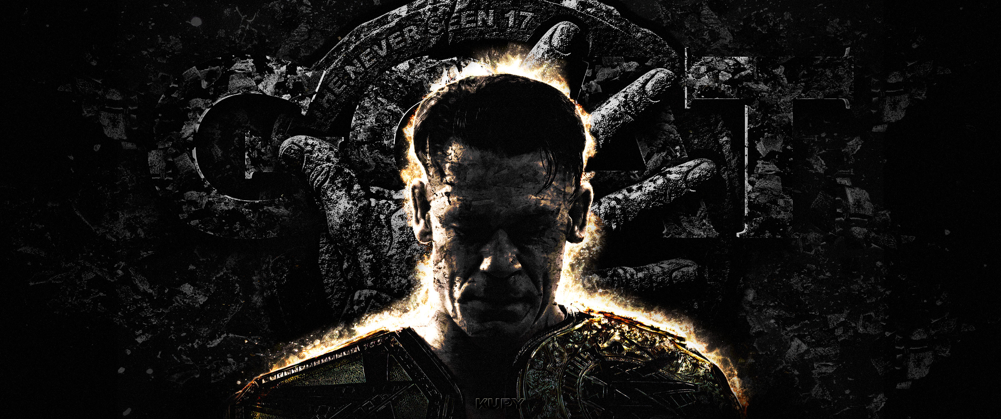 3440x1440 John Cena Wrestling Wallpaper