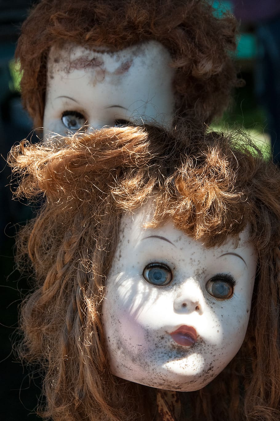 910x1370 HD wallpaper: united states, round top, fear, evil, dead, vintage, old, dolls