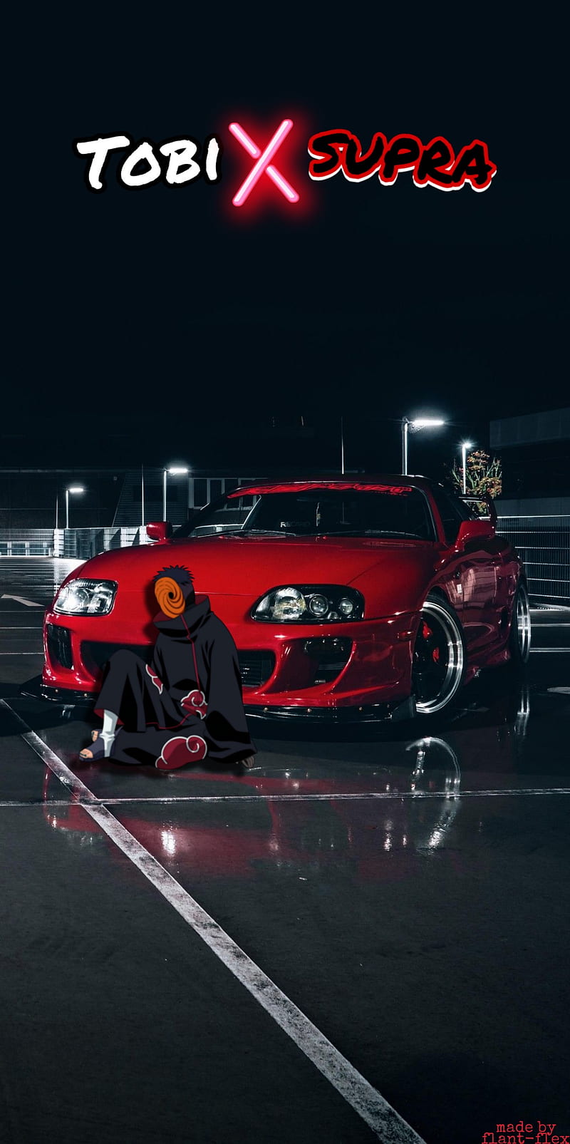 800x1605 Tobi x supra, anime jdm, obito, HD phone wallpaper