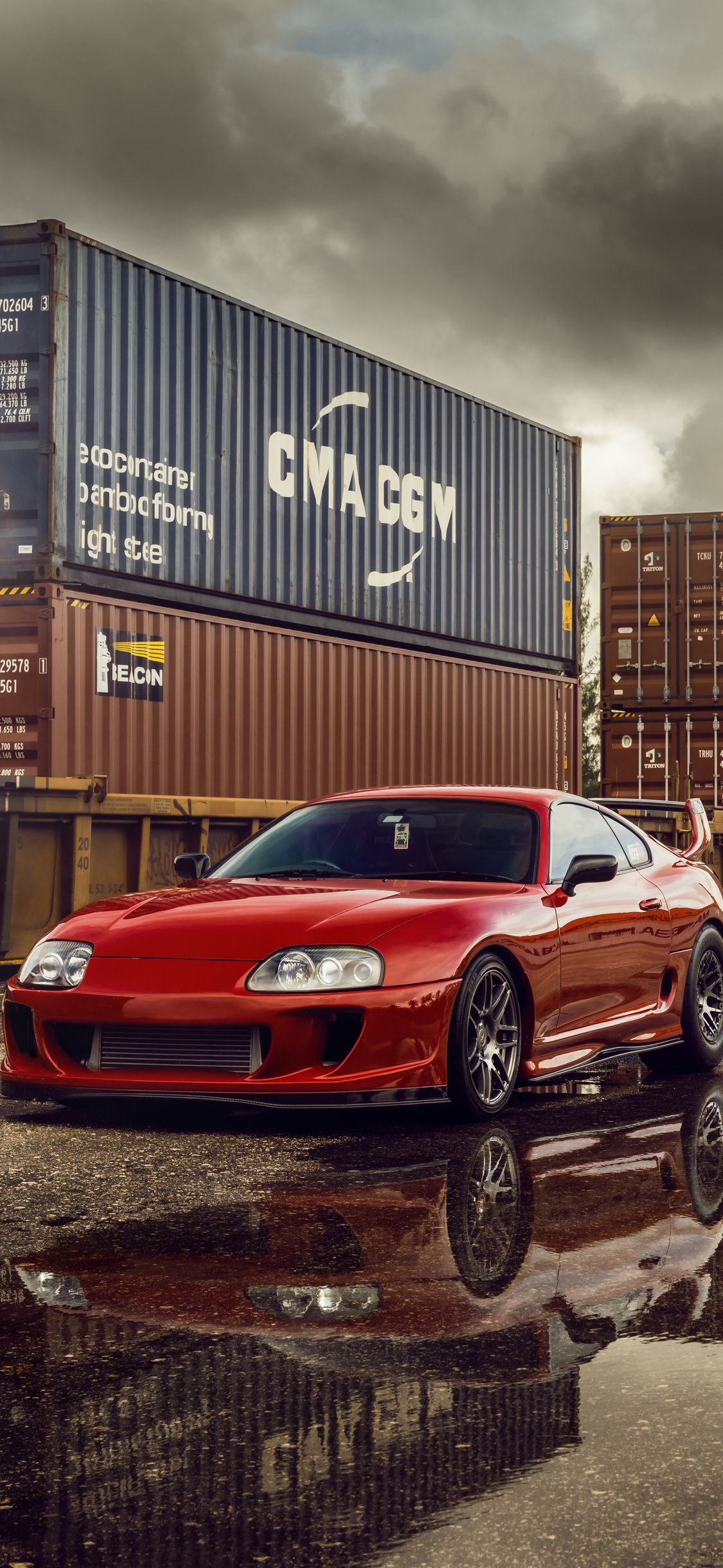 1125x2436 Red Supra Forgestar Wheels iPhone XS, iPhone iPhone X , HD 4k Wallpaper, Image, Background, Photos and Picture