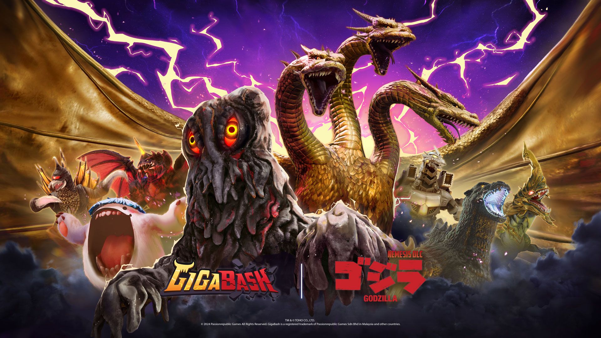 1920x1080 Godzilla: Nemesis DLC Ghidorah & Hedorah Invade GigaBash