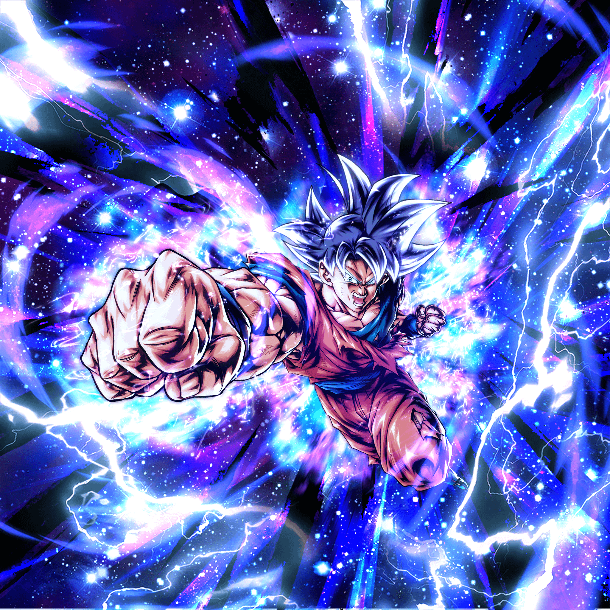 2048x2048 Hey guys! With the LF Dragon Fist Goku out, I could finally make an edit I've been wanting to try for a while, MUI Goku with his signature punch! Not fully accurate