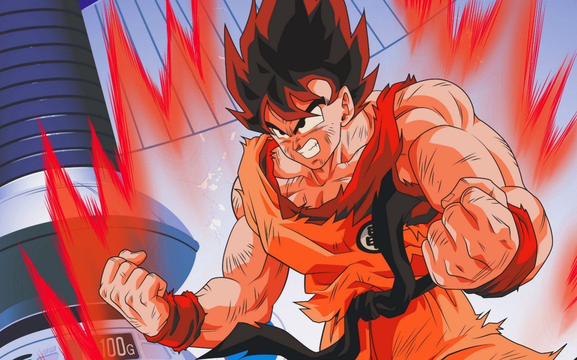 1920x1200 Kaioken Goku Ball Z HD Wallpaper