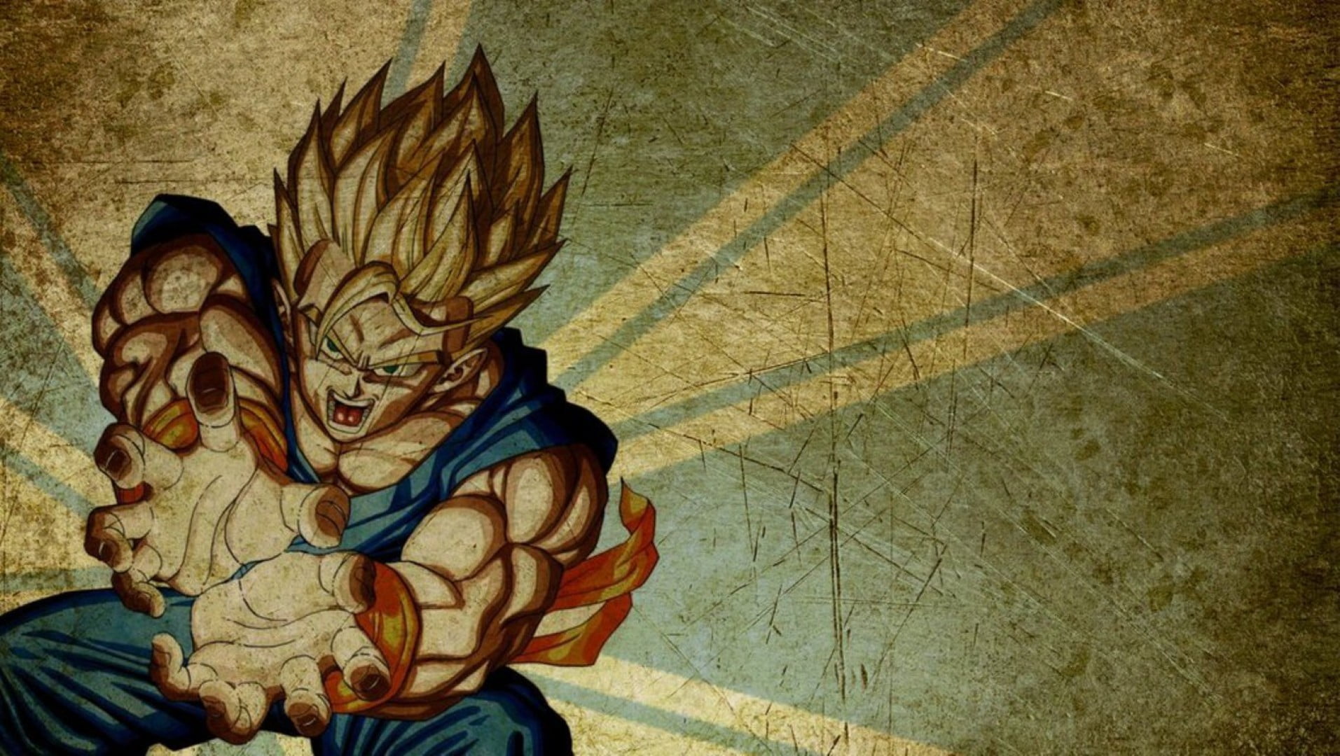 1913x1080 Dragonball Goku poster, Dragon Ball, Super Saiyan, Kamehameha, anime HD wallpaper