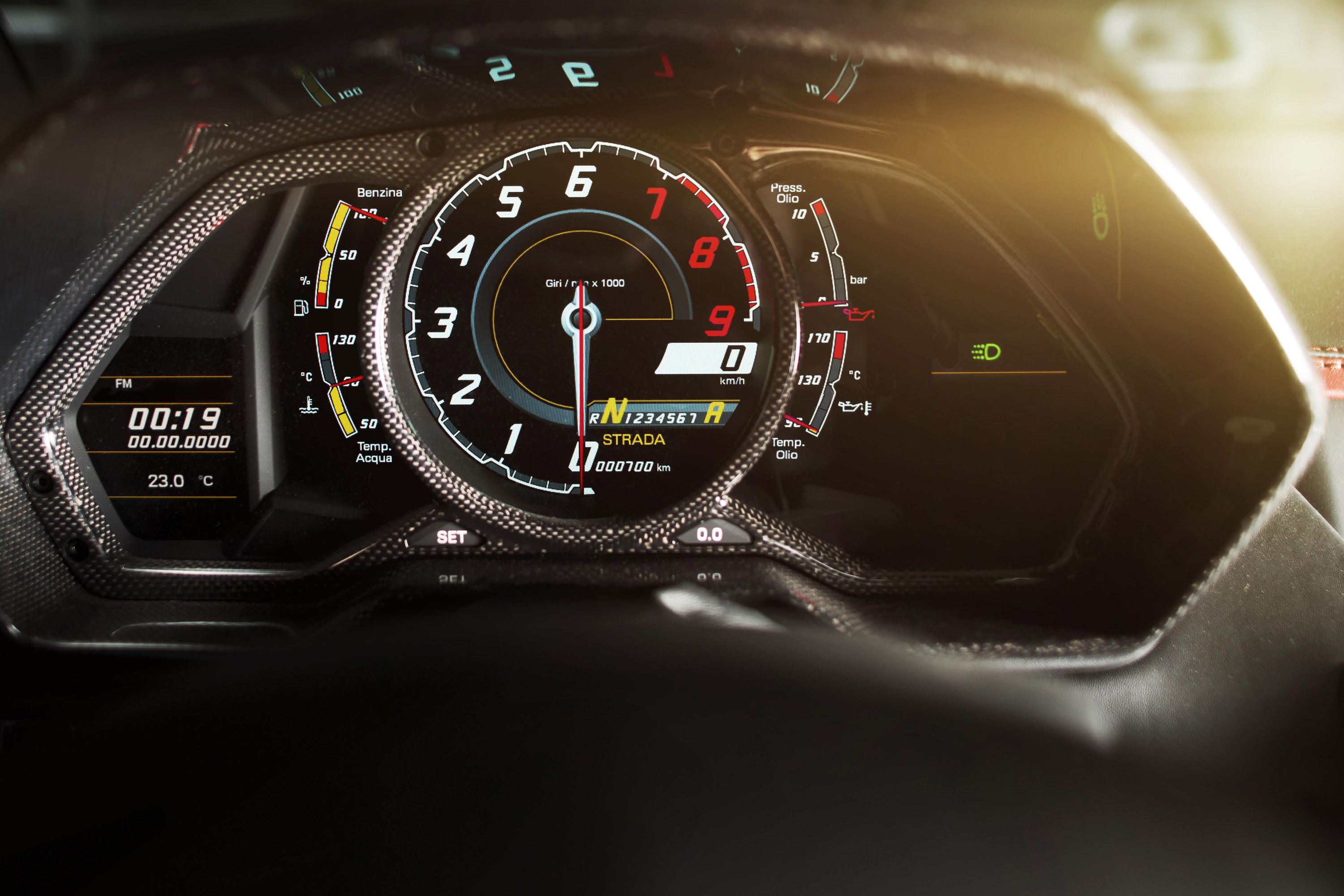 3000x2000 HD Wallpaper Of Lamborghini Aventador LP 700 4 Interior Dashboardx2000