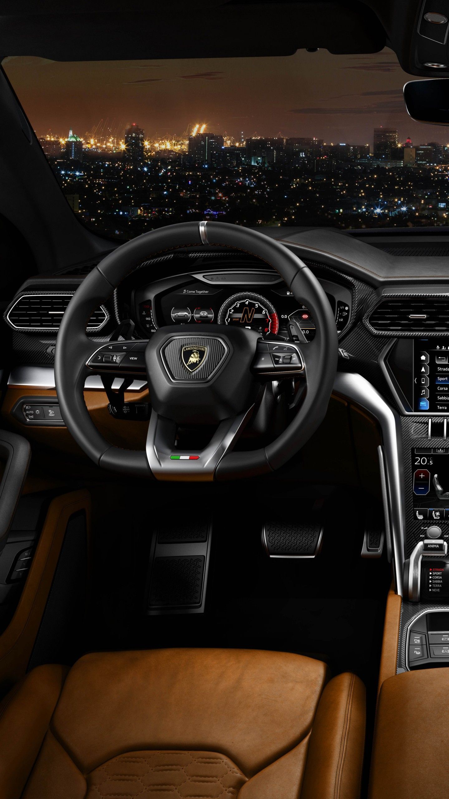 1440x2560 Lamborghini Interior Wallpaper