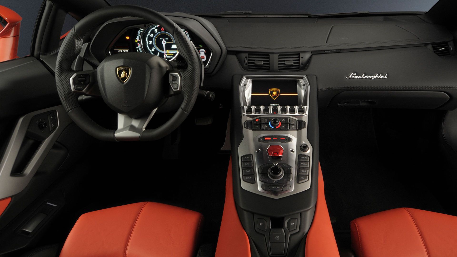 1920x1080 Lamborghini Interior Wallpaper