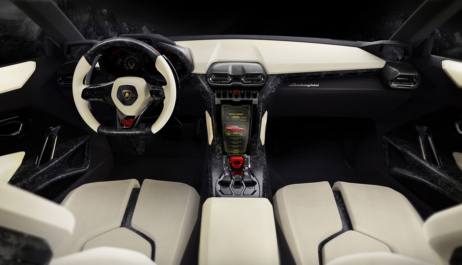 1920x1101 Lamborghini Urus Interior