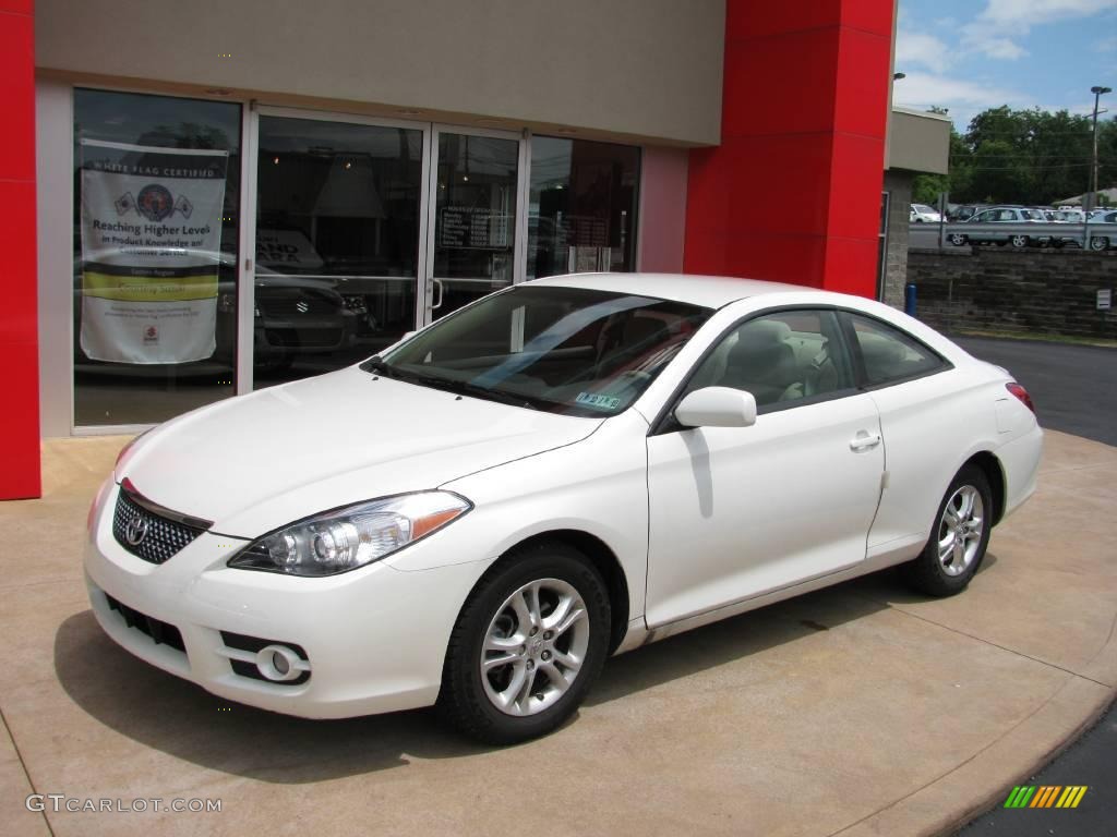 1024x768 Blizzard White Pearl Toyota Solara SE Coupe. GTCarLot.com Color Galleries