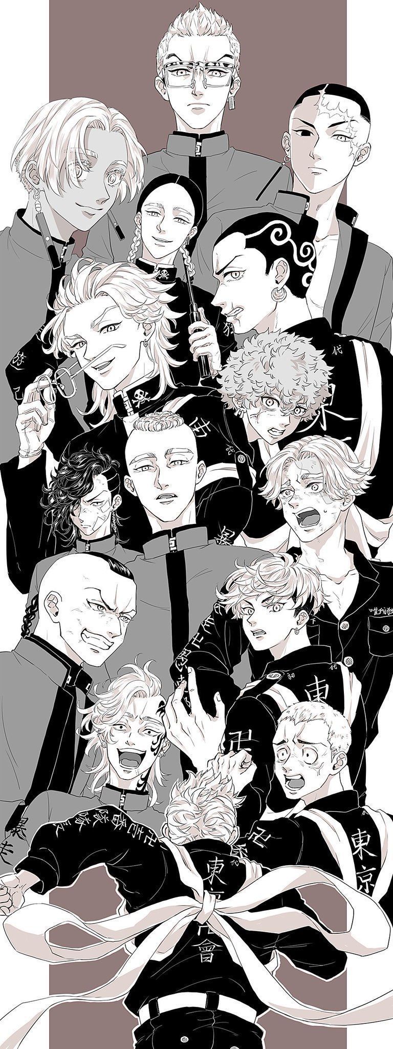 768x2048 Tokyo Revengers TOMAN Wallpaper