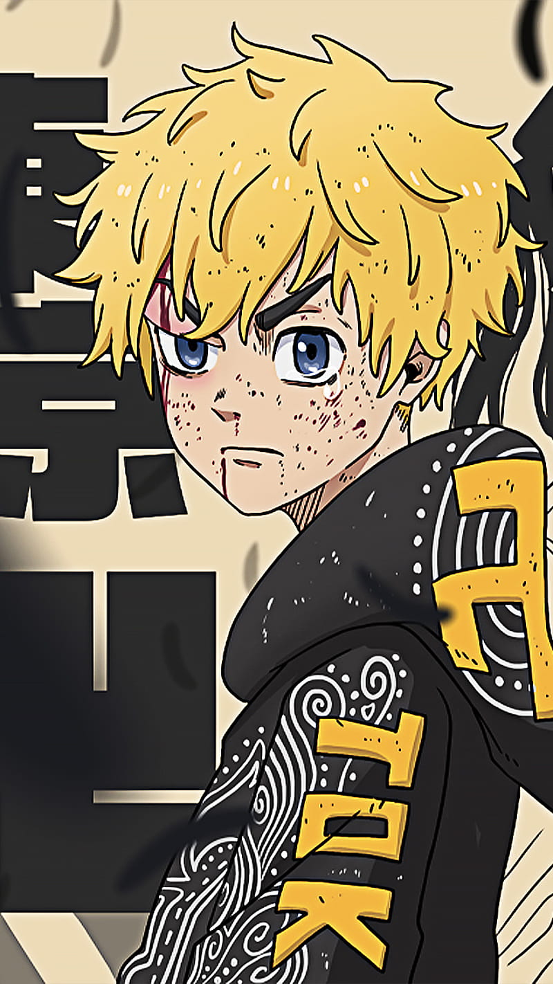 800x1422 Tokyo Revengers, tokyo manji, art, cartoon, mc, motorcycle gang, takemichi, blonde hair, HD phone wallpaper