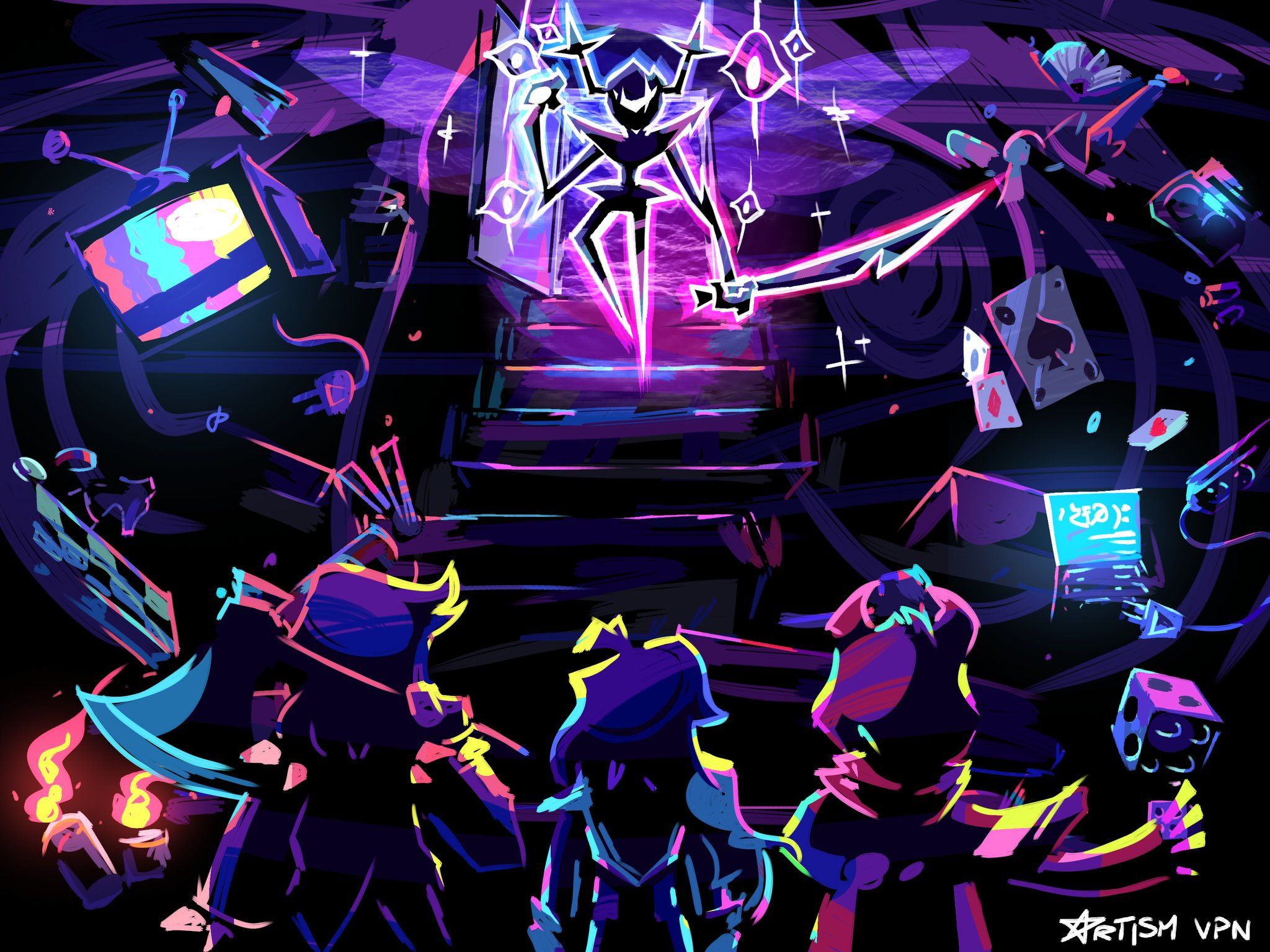 2048x1536 Roaring Knight Wallpaper