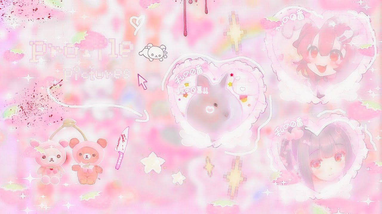 1280x720 Cutecore Pink Wallpaper