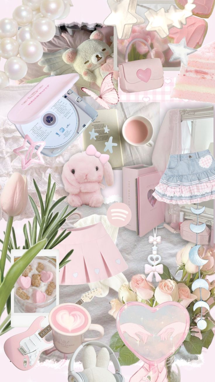 736x1308 Cutecore Pink Wallpaper