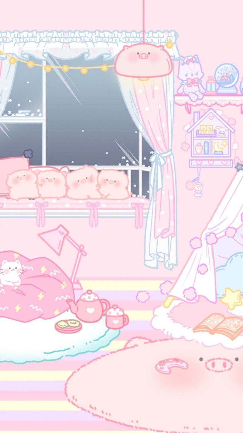 800x1422 Cutecore Pink Wallpaper