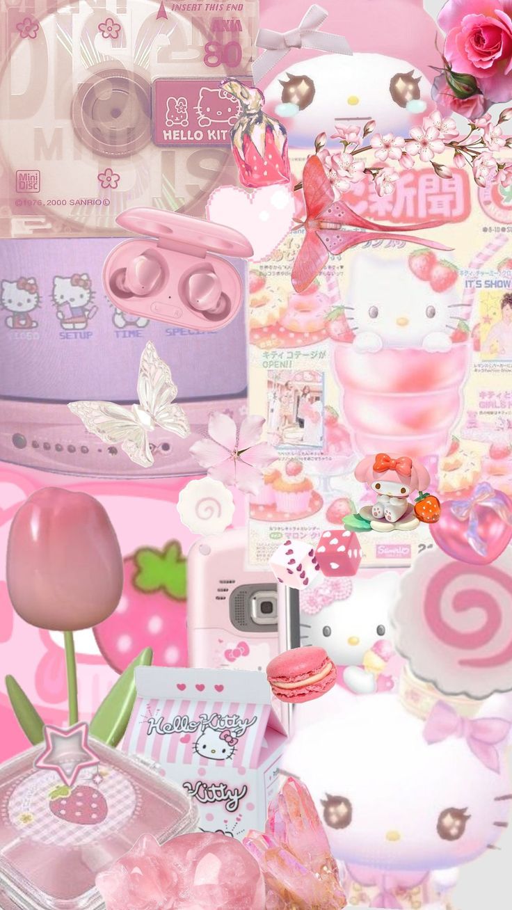 736x1308 Cute core wallpaper #kawaii #cutecore #pink #Sanrio #hellokitty #mymelody #moth