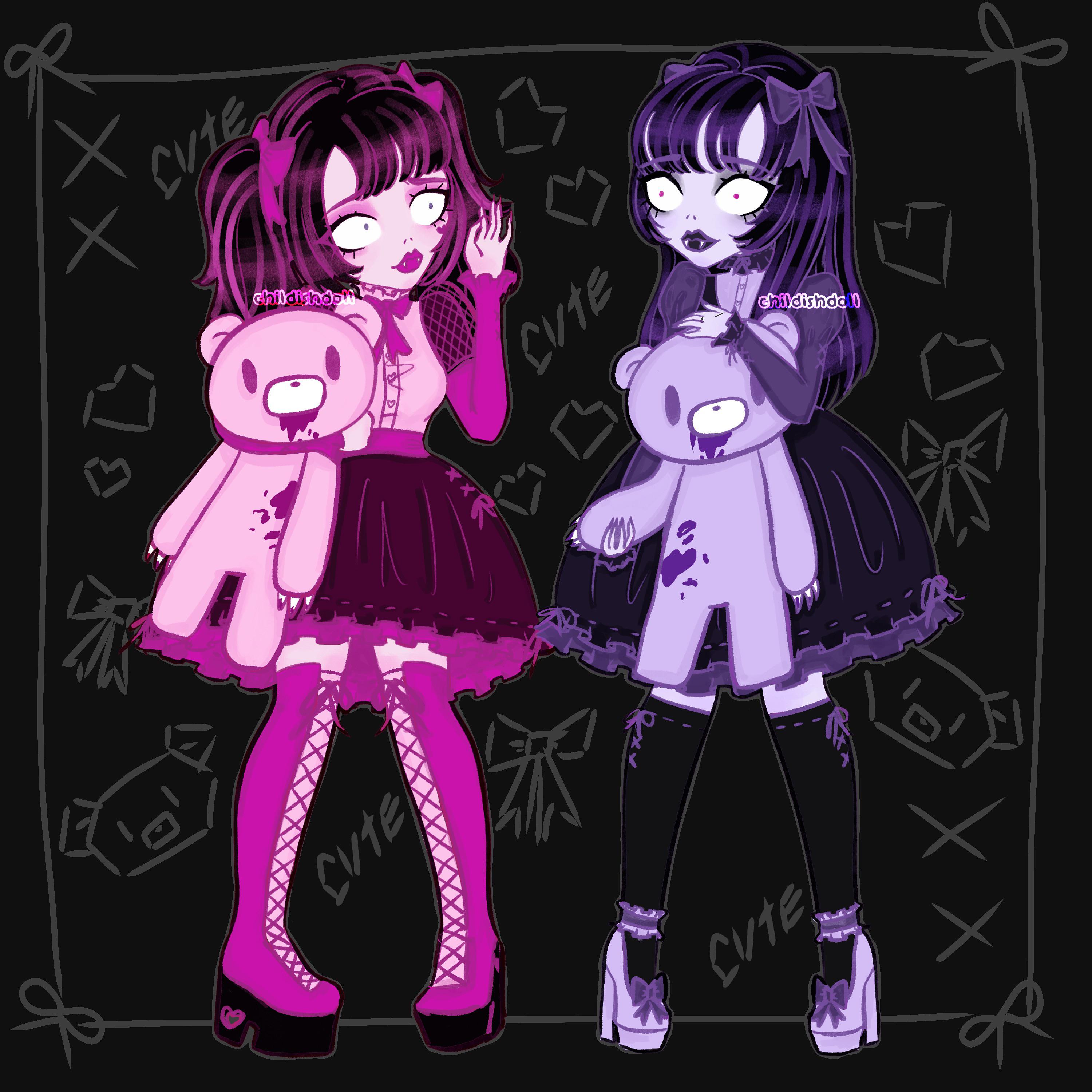 3000x3000 Draculaura and Elissabat