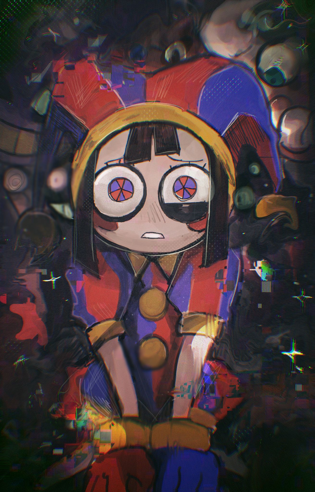 1311x2048 Anime Pomni Wallpaper